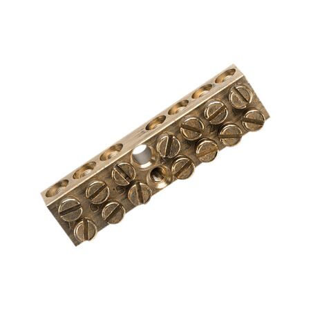 Clipsal - Max 4, Brass link bar, 100 A 500 V 7 hole