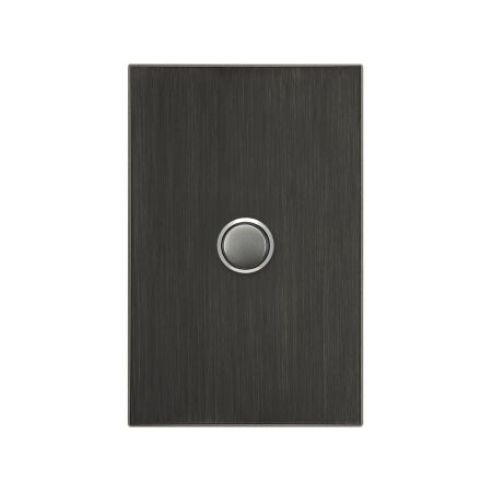 Saturn Series, push-button Switch, 1 Gang, 20A - Horizon Black