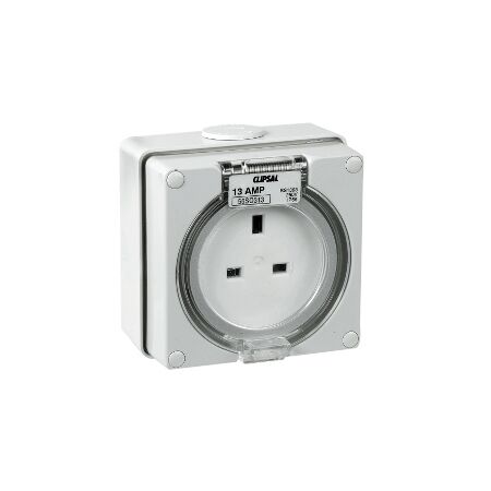 Clipsal - 56 Series, Socket Outlet, Surface 3 PIN 13A - Grey
