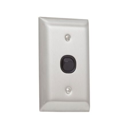 Metal Plate Series, Flush Switch, 1 Gang, 250VAC, 10A, A Style, Standard, Vertical - White Electric