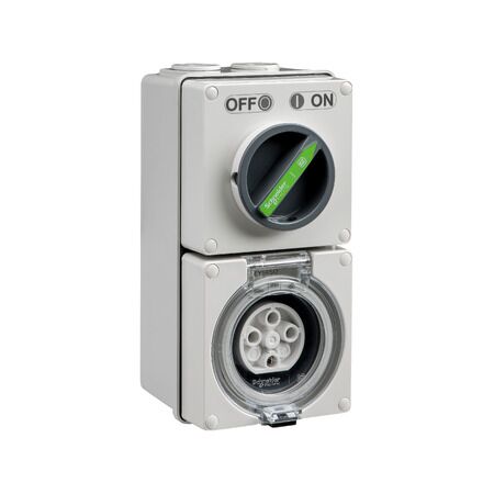 Easy56, Switched Socket, 4 Pin, 20A, 500V