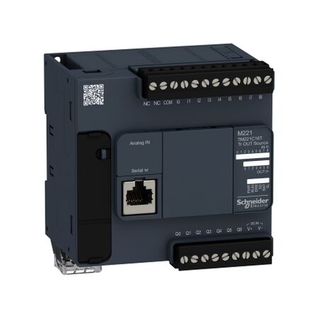 Modicon M221, Logic controller, 16 IO transistor PNP