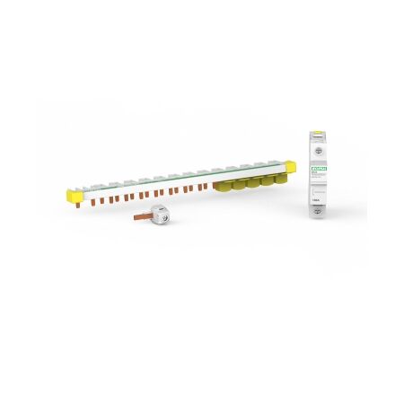 MAX9, MAXBAR Top Feed, 1P+N, 15 Modules, 100 A with N Block and Accessories