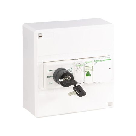 Acti9, Emergency Light Kit, 4 N/C Key Selector Switch with Enclosure