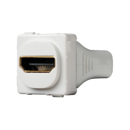 Clipsal Actassi, HDMI Adaptor, 30 Series Mech, Straight Rear Connection - White Electric