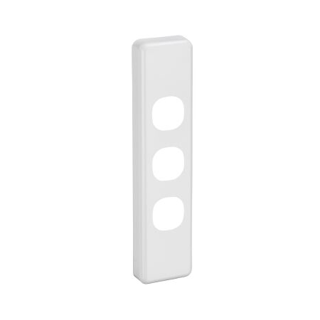Classic C2000 Series, Switch Plate Cover, 3 Gang, Architrave - White Electric