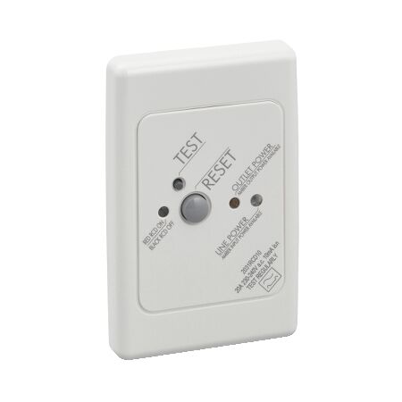 Medilec, Residual Current Circuit Breaker, 2 Pole, 20A, 10mA, 250V, Horizontal - White Electric