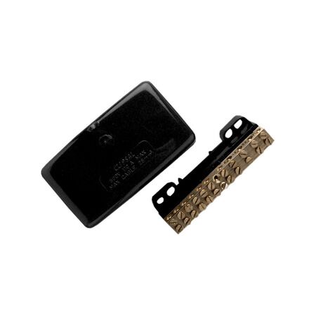 Clipsal - Max 4, Maxi Neutral link, 110 A 500 V 11 hole with cover front wiring Black