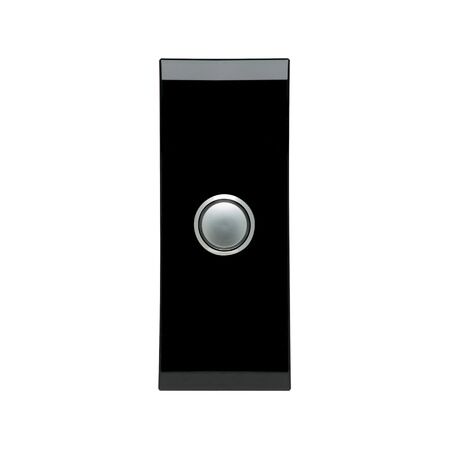 Saturn Series, push-button Switch LED Architrave, 1 Gang - Espresso Black