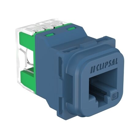 Clipsal Actassi, S-110 RJ45 Connector, 40M, Unshielded Cat 6, Bag x1 - Blue