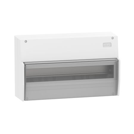 MAX9, Switchboard Enclosure, Type 1, 1 Row, 17 Ways, Surface Mounted