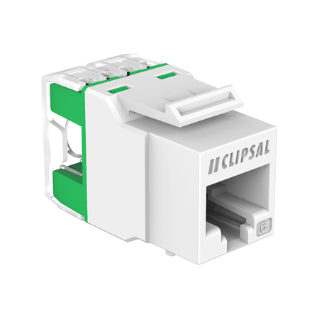 Clipsal Actassi, RJ45 Jack, CAT6 UTP Keystone - White Electric