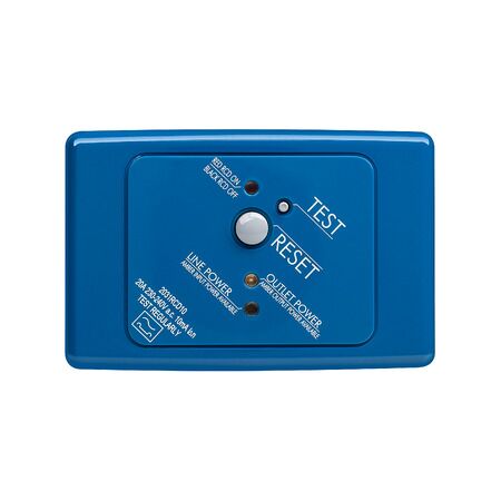 Medilec, Residual Current Circuit Breaker, 2 Pole, 20A, 10mA, 250V, Horizontal - Dark Blue