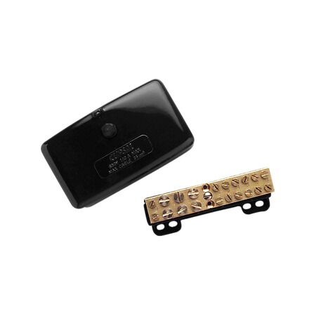 Clipsal - Max 4, Mini Neutral link, 140 A 500 V 10 hole with cover front wiring Black