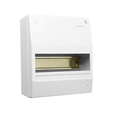 Max 4 Consumer Switchboards, Switchboard Enclosure, Series 4CC, 9 Module, Surface Mount, Full DIN Rail - White Electric
