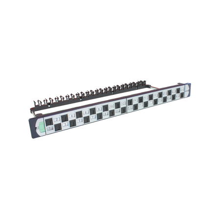 Clipsal Actassi, P/Panel 24 Port, CAT6A UTP Shutter with Jacks