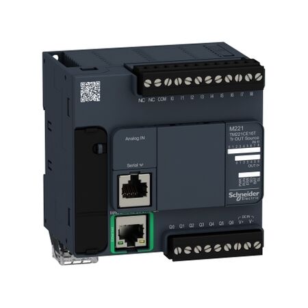 Modicon M221, Logic controller, 16 IO transistor PNP Ethernet