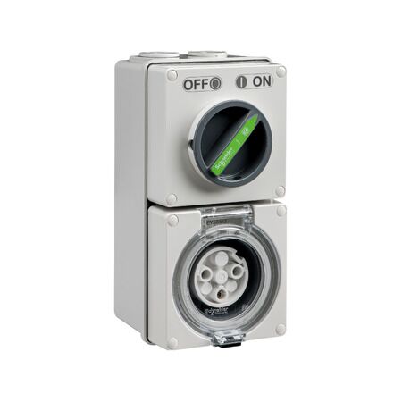 Easy56, Switched Socket, 3 Pin, 20A, 250V