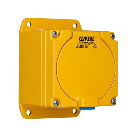 Metal Clad, Socket Outlet, 1 Gang 32A 250V, 3 Round Sockets, IP66, Cast Aluminium Material