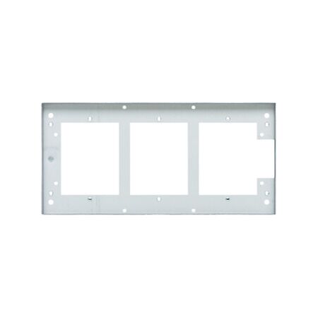 Medilec, Flush Mount Metal Plate, Wall Boxes, Grids, 3 Gang