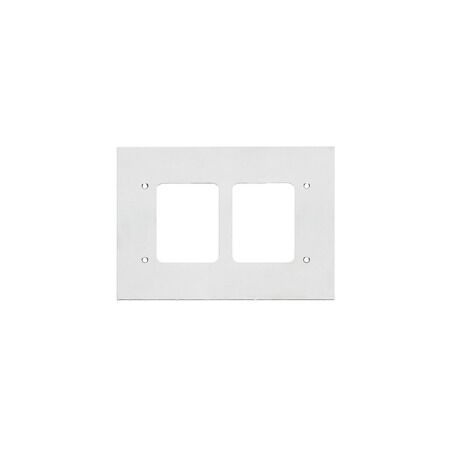 Medilec, Flush Mount Metal Plate, Wall Boxes, 2 Gang, Fascia