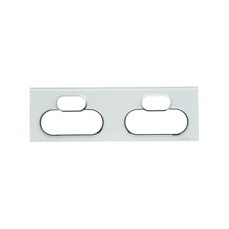 Saturn Series, Cover Socket Outlet, Quad switched, Horizontal - Ocean Mist