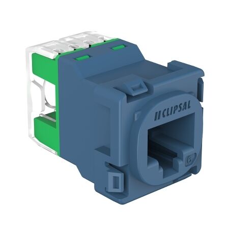 Clipsal Actassi, RJ45 Jack, CAT6 UTP 30M - Blue