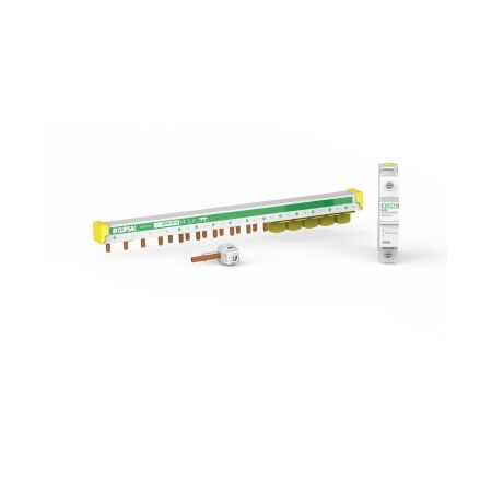 MAX9, MAXBAR Top Feed, 3P+N, 15 Modules, 100 A with N Block and Accessories