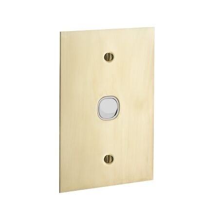 Metal Plate Series, Flush Switch, 1 Gang, 250VAC, 10A, Range, BBSL Style, Standard, Vert - White Electric