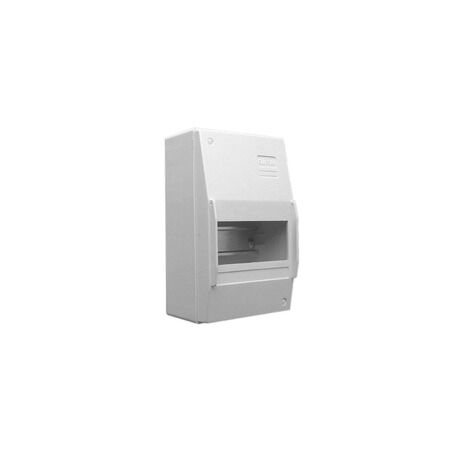 Max 4 Consumer Switchboards, Switchboard Enclosure, Series 4CC, 6 Module, Surface Mount, Full DIN Rail - White Electric