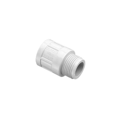 Clipsal - Cable Management, Adaptor, PVC, Plain to Screwed Conduit, 25mm - Electric Orange