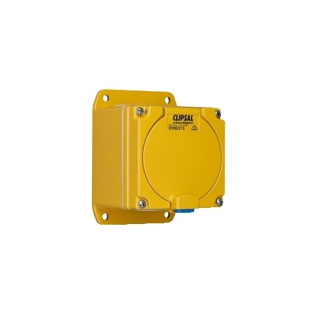 Metal Clad, Socket Outlet, 1 Gang, 250V, 2 Flat, 1 Round, Cast Aluminium Material