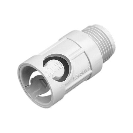 Clipsal - Cable Management, Adaptor, PVC, Corrugated Conduit - Grey