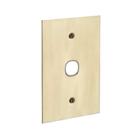 Metal Plate Series, Switch Grid Plate and Cover, 1 Gang, BBSL Style, Less Mechanism, Over Size - White Electric