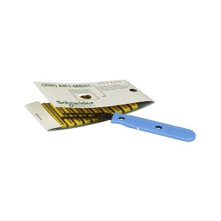Linergy TR Cable ends, Marker, yellow, clipin type, character A to Z, set of 200