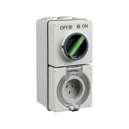 Easy56, Switched Socket, 3 Pin, 10A, 250V