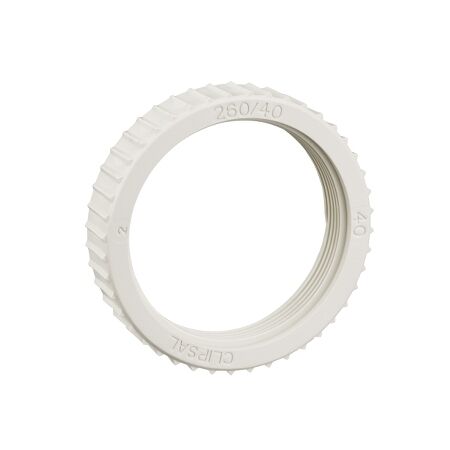 Clipsal - Cable Management, Screwed Lock Ring, PVC, 40mm - Grey