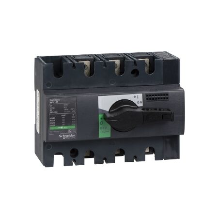 ComPact, Switch disconnector, Compact INS100 , 100 A, standard version with black rotary handle, 3 poles