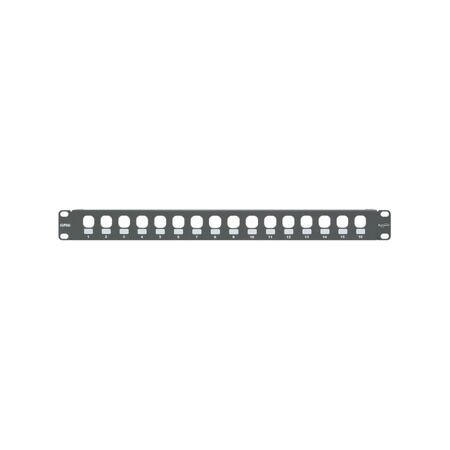 Clipsal Actassi, Patch Panel, 19 Inch Rack Mount, Patch Panel, 16 Port Unloaded