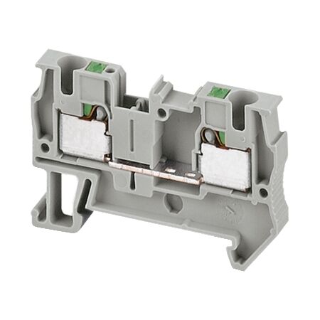 Linergy, Terminal block, Linergy TR, push-in type, feed through, 2 points, 4mm², grey, set of 50 Linergy, Terminal block, Linergy TR, push-in type, feed through, 2 points, 4mm², grey, set of 50