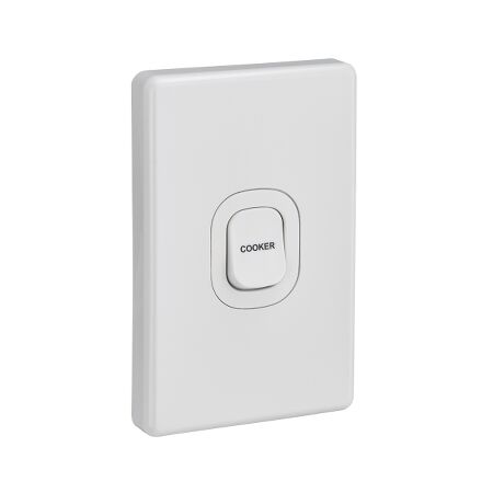 Classic C2000 Series, Switch Mechanism, 250V 45A Vertical Marked COOKER - White Electric