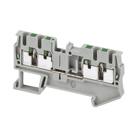 Linergy, Terminal block, Linergy TR, push-in type, feed through, 4 points, 2.5mm², grey, set of 50