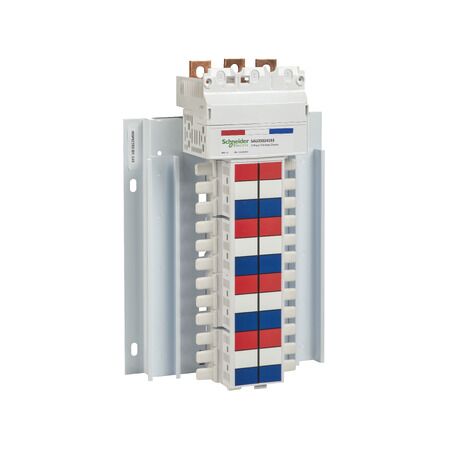 Acti9, SAU Chassis, 250A, 3Ph, 24 poles, 18mm for iC60 MCB and RCBO, top or bottom