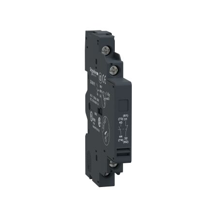 TeSys GV2, Auxiliary Contact Block, TeSys Deca,1NO+1NC,left side mounting
