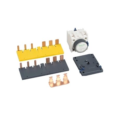 TeSys D, Kit for assembling Star Delta Starters, for 3 x Contactors LC1D40A-D80A, with time delay block