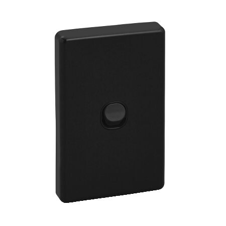 Classic C2000 Series, Flush Switch, 1 Gang, 250VAC, 10A, Vertical, IP66 - Black