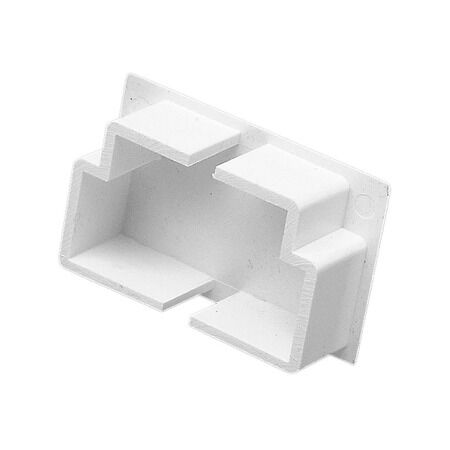 Clipsal - Cable Management, Flat Elbow End Plug, 40 x 25mm - White Electric