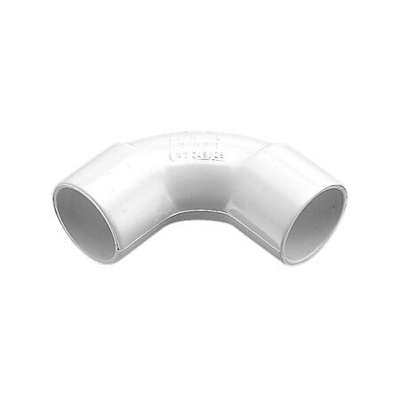 Clipsal - Cable Management, Solid Elbow, PVC, 25mm - White Electric