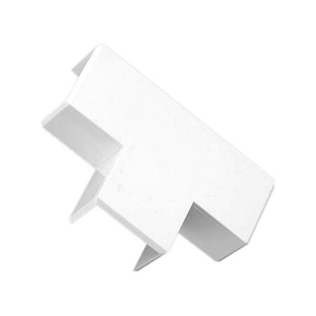 Clipsal - Cable Management, Flat Elbow Tee, 25 x 16mm Flat Tee - White Electric