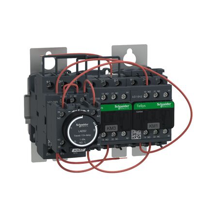 TeSys D, TeSys Deca, Star Delta Starter , 3 x 3P (3 NO) , 18 A , 24 V AC coil